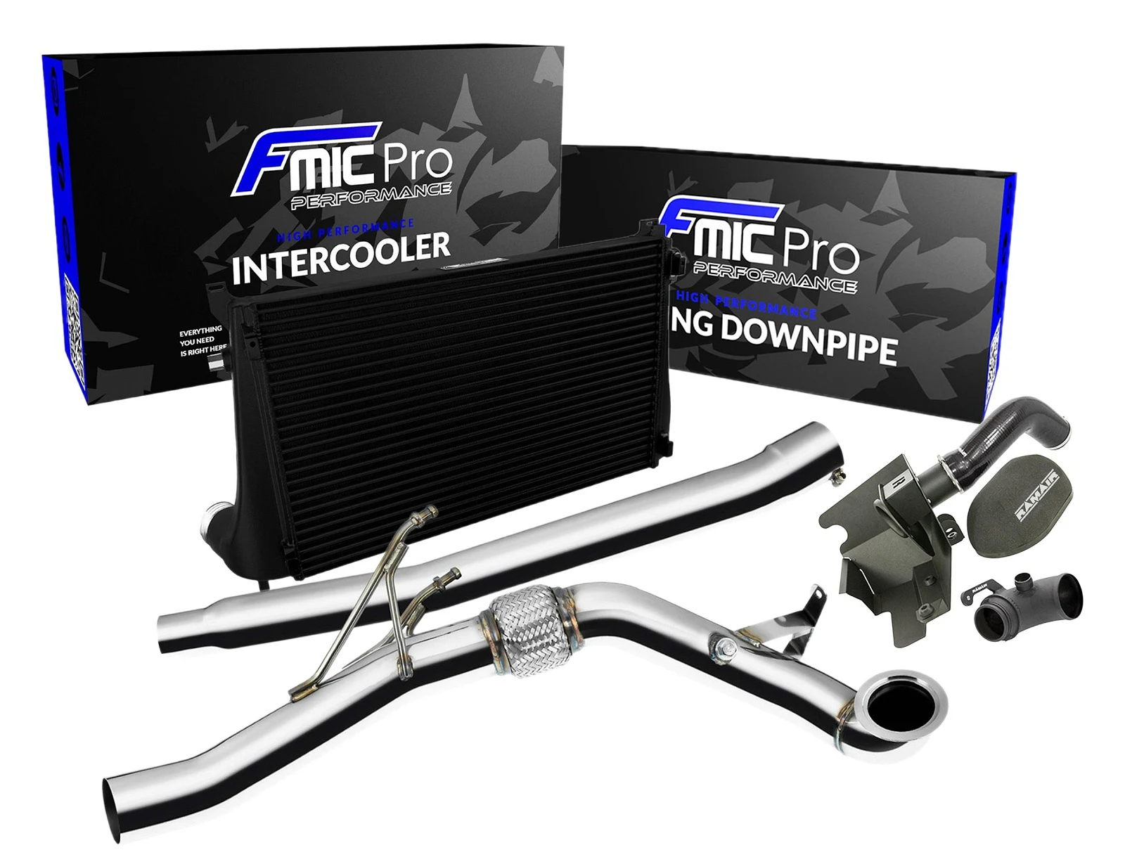 Zestaw tuningowy VW Volkswagen Golf 7 R 2.0 TSI 2013 - 2017 AWD 4MOTION Intercooler Downpipe Układ Dolotowy
