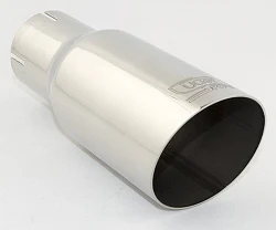 Uniwersalna końcówka tłumika okrągła 76mm długość 120mm średnica montażowa 50mm - N1-76*/50