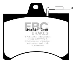DP349 Klocki hamulcowe ULTIMAX2 EBC Brakes Citroen Visa LN LNA Citroen COMMERCIAL C15 Peugeot 104 GL6 104 SR