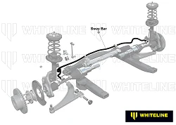 Sway Bar 30mm Non Adjustable Whiteline for Mini F55 F56 F57 2013+ BMF74