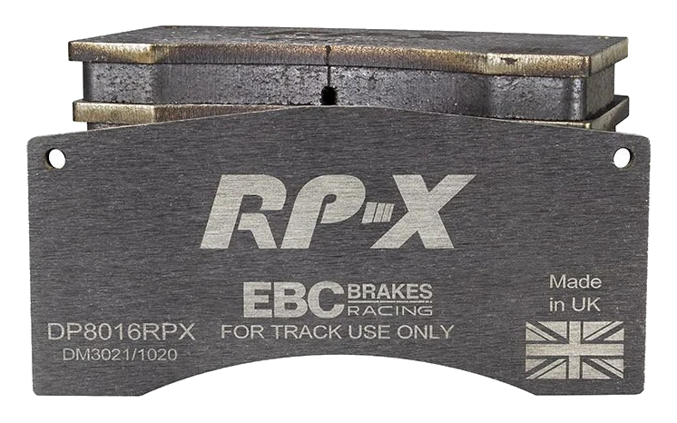 DP8016RPX Sportowe klocki hamulcowe RP-X Racing EBC Brakes Ferrari F355 Mitsubishi Lancer Evo 8 FQ-400 Subaru Impreza Prodrive P1 Ford Saleen Mustang Mitsubishi F355 Challenge Lancer Evo 8