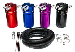 RTMG Performance Universal Oil Catch Can Kit Large Black