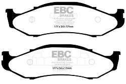 DP61255 Klocki hamulcowe GREENSTUFF EBC Brakes Jeep Cherokee Grand Cherokee Wrangler Jeep Cherokee Grand Cherokee