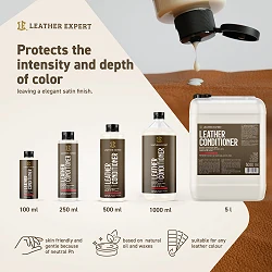 Leather Expert Leather Conditioner odżywka do pielęgnacji skóry z naturalnymi olejkami i woskami  1l 1000ml
