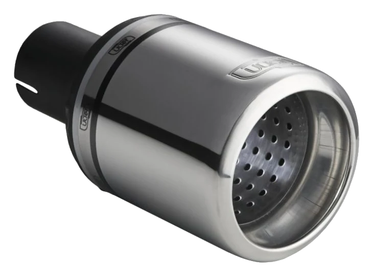 Uniwersalna końcówka tłumika okrągła 100mm długość 120mm średnica montażowa 45mm - N1-17-2/45