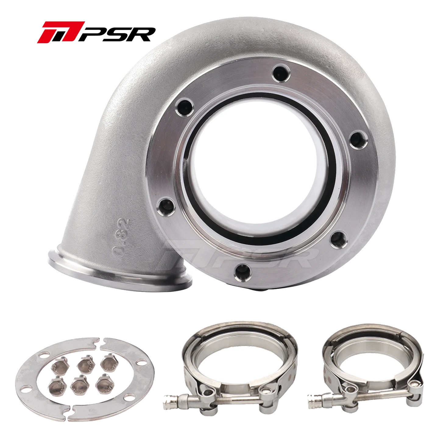 Pulsar PSR Turbine Housing Drop in Precision PTE Ball Bearing Turbo 6062 / 6262 0.82A/R 2.5" V-Band Inlet 3" V-Band Outlet