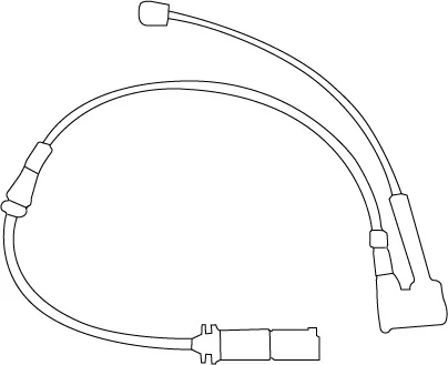 EFA186 Czujnik zużycia klocków hamulcowych EBC Brakes BMW 1 Series F40 116 1 Series F40 118 1 Series F40 120 1 Series xDrive F40 120 1 Series xDrive F40 M135 2 Series F45 Active Tourer 214 2