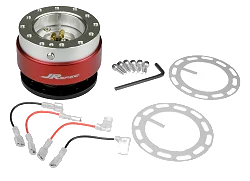 Quick Release JRspec – rozpinka kierownicy Czerwony