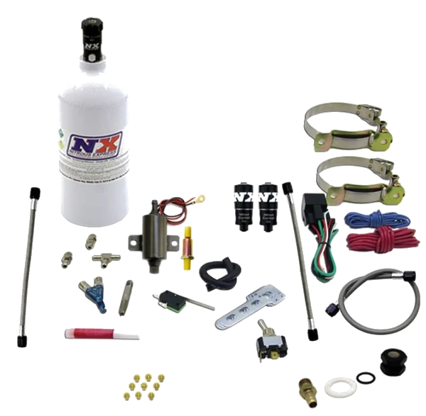 Two Cylinder Piranha System with Single Nozzle with 2.5Lb Bottle Nitrous Express NX 60022P