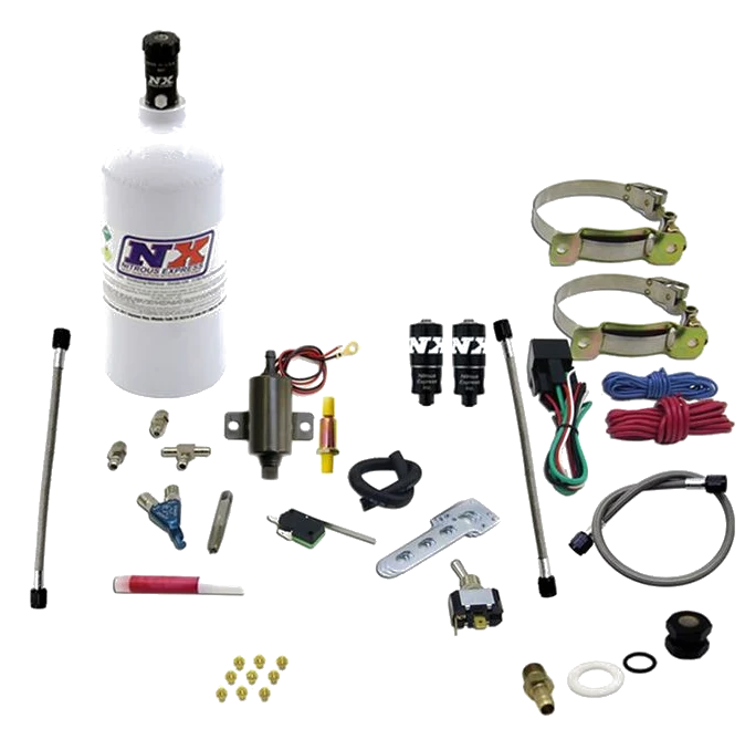 Two Cylinder Piranha System with Single Nozzle with 2.5Lb Bottle Nitrous Express NX 60022P