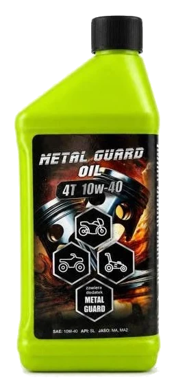 Metal Guard 4T olej półsyntetyczny do silników czterosuwowych ekstremalna redukcja tarcia i maksymalna ochrona 10W40 1l