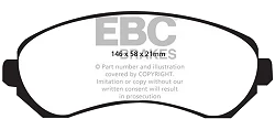 DP1628 Klocki hamulcowe ULTIMAX2 EBC Brakes Chevrolet Trans Sport