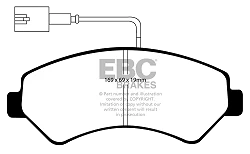 DP1969/2 Klocki hamulcowe ULTIMAX2 EBC Brakes Citroen COMMERCIAL Jumper Q14 Jumper 35 Relay Q14 Fiat COMMERCIAL Ducato Ducato 35 Peugeot COMMERCIAL Boxer 335 Boxer Jumper Relay Relay 35 Opel
