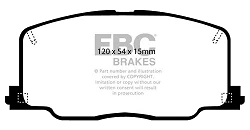 DP725 Klocki hamulcowe ULTIMAX2 EBC Brakes Toyota Camry SV21R Camry VZV21R Camry CV20R Celica ST162 Carina ST171 GLi Executive Celica ST162 GT Celica ST182 GT Toyota Australia and New Zealan
