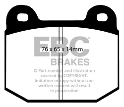 DP1537 Klocki hamulcowe ULTIMAX2 EBC Brakes MG ZT Nissan 350Z Rover 75 GINETTA G40R Skyline V35 ZTT