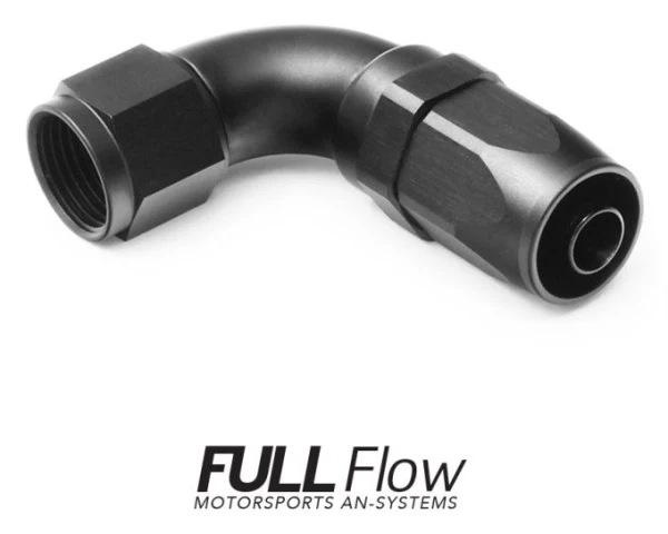 Nuke Performance Full Flow AN Hose End Fitting 90 Degree AN4