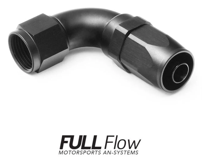 Nuke Performance Full Flow AN Hose End Fitting 90 Degree AN12