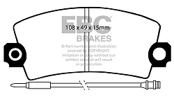 DP651 Klocki hamulcowe ULTIMAX2 EBC Brakes Citroen Visa Peugeot 104