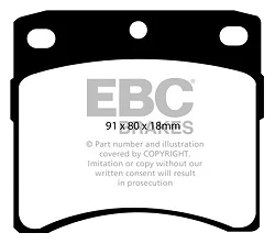 DP939 Klocki hamulcowe ULTIMAX2 EBC Brakes Volkswagen Caravelle Volkswagen COMMERCIAL Transporter Kombi/Camper T4