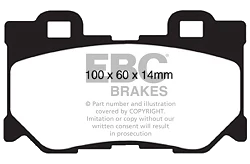 DP61824 Klocki hamulcowe GREENSTUFF EBC Brakes Infiniti FX30D FX37 FX50 QX70 Infiniti FX50 QX7