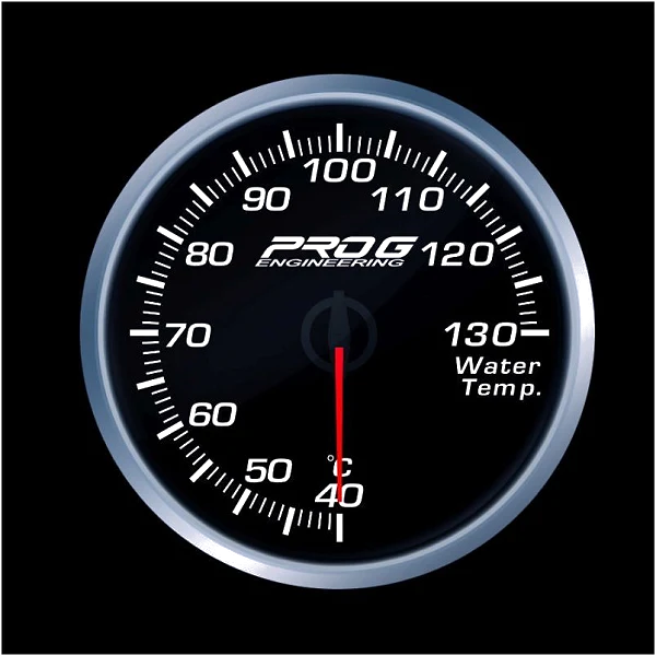 Wskaźnik Pro G Race Series RS, temperatury wody °C WHITE 52mm