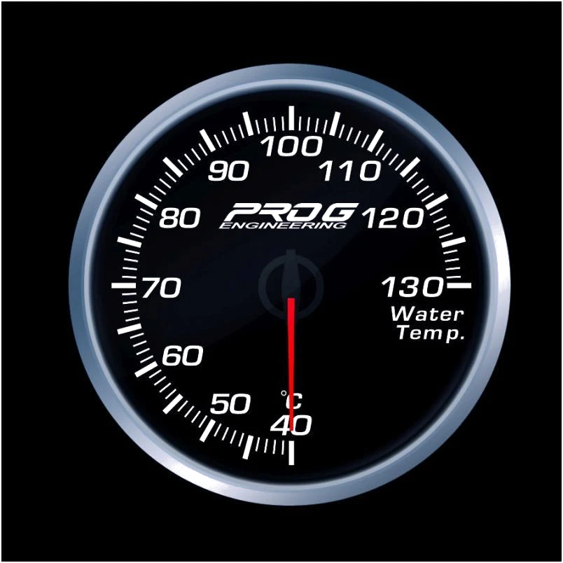 Wskaźnik Pro G Race Series RS, temperatury wody °C WHITE 52mm