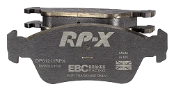 DP81211RPX Sportowe klocki hamulcowe RP-X Racing EBC Brakes BMW 3 Series E36 316 3 Series E36 318 3 Series E36 320 3 Series E36 323 3 Series E36 325 3 Series E36 328 3 Series E46 316 3 Serie
