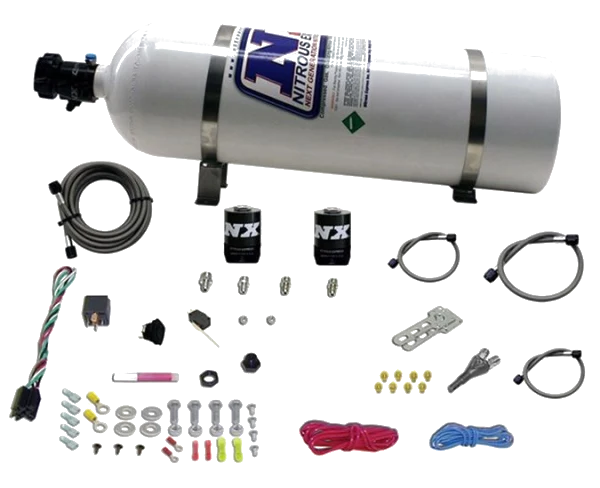 Single Nozzle System with 15Lb Bottle for All Dodge model EFI (35-50-75-100-150 Hp) Nitrous Express NX 20921-15