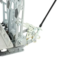 Odwrócony Pedalbox Mocowany do Podłogi z Podparciem Stopy RacingPedalBoxes - Szary