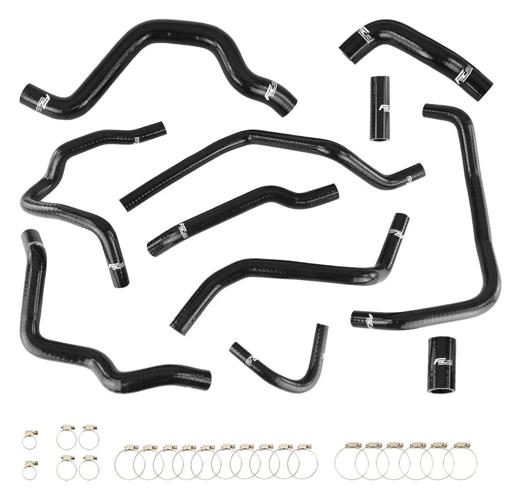 Zestaw Przewodów Silikonowych do Układu Chłodzenia FMIC.EU Ford Mondeo 2013-2016 2.0T - Czarny