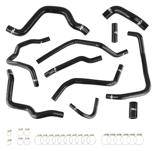 Zestaw Przewodów Silikonowych do Układu Chłodzenia FMIC.EU Ford Mondeo 2013-2016 2.0T - Czarny