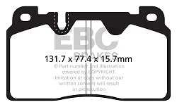 DP62168 Klocki hamulcowe GREENSTUFF EBC Brakes Audi Q5 quattro 8R