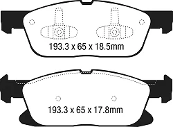 DPX3046 Klocki hamulcowe ULTIMAX2 EBC Brakes Ford Edge Galaxy Mk3 SMax Mk2