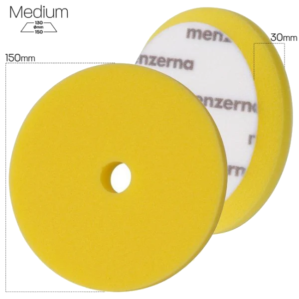 Menzerna Premium Medium Cut Foam Pad Yellow średnio tnący pad polerski gąbka 150mm - MZ-26900.224.011