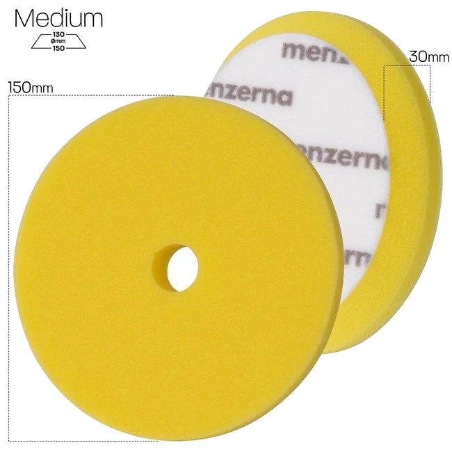 Menzerna Premium Medium Cut Foam Pad Yellow średnio tnący pad polerski gąbka 150mm - MZ-26900.224.011