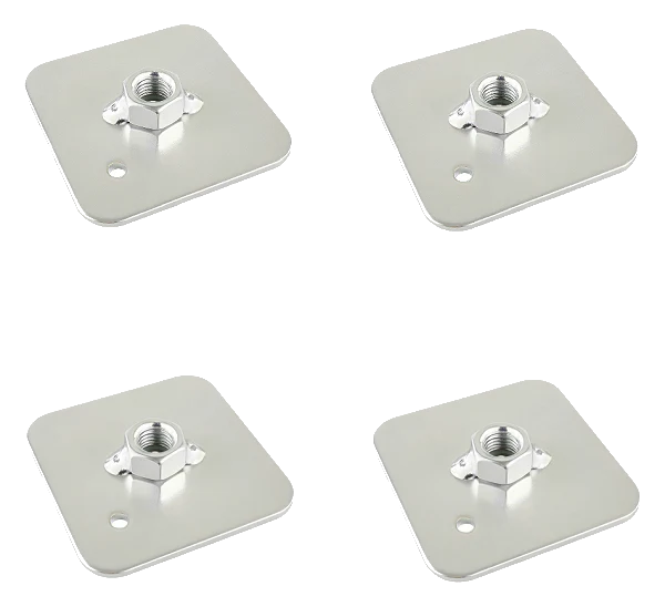 Płytka z nakrętką do mocowania pasów FMIC.Pro 65 × 65 mm FIA 7/16"-20 UNF 4 sztuki