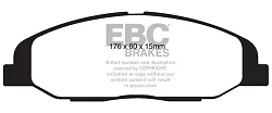 DP41827R Klocki hamulcowe YELLOWSTUFF EBC Brakes Cadillac CTS STS Cadillac CTS STS STS Performance Package JE5 STS Performance JE5 STS Standard JL9