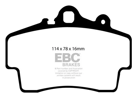 DP81207RP1 Sportowe klocki hamulcowe RP-1 Racing EBC Brakes Porsche Boxster 986 Boxster 987 Cayman 987 Porsche Boxster Cayman