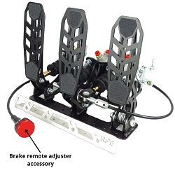 Pedalbox Drifting & Rally Mocowany do Podłogi z Podparciem Stopy RacingPedalBoxes – Czarny