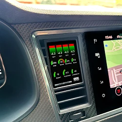 CANchecked Wyświetlacz MFD28 Gen2 Seat Cupra Ateca 5FP LHD