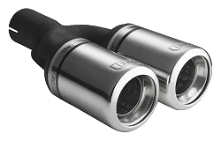 Uniwersalna końcówka tłumika okrągła 80mm długość 200mm średnica montażowa 45mm - N2-07-2/45