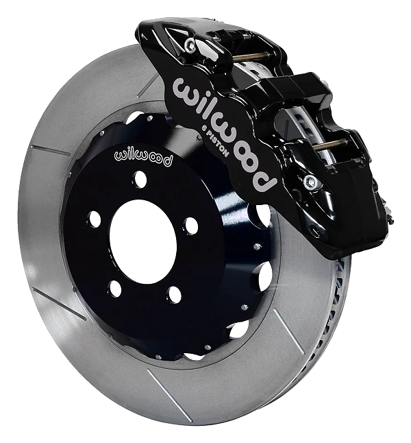 Wilwood 140-14067 AERO6 Big Brake Kit Przedni zestaw hamulcowy 14.25" Nacinany Czarny Dodge Chrysler
