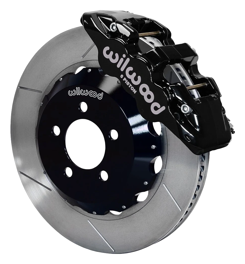 Wilwood 140-14067 AERO6 Big Brake Kit Przedni zestaw hamulcowy 14.25" Nacinany Czarny Dodge Chrysler