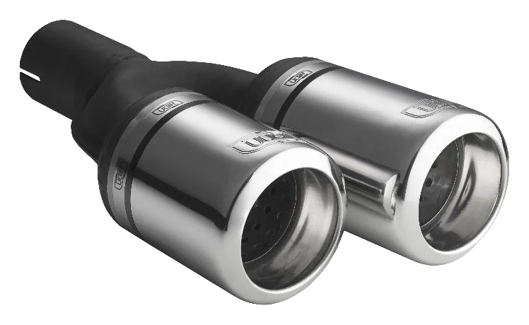 Uniwersalna końcówka tłumika okrągła 80mm długość 200/180mm średnica montażowa 45mm - N2-07-1L/45