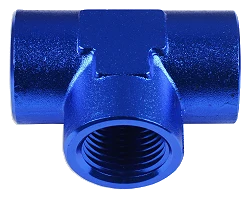 Trójnik żeński/żeński/żeński 1/2 NPT Niebieski