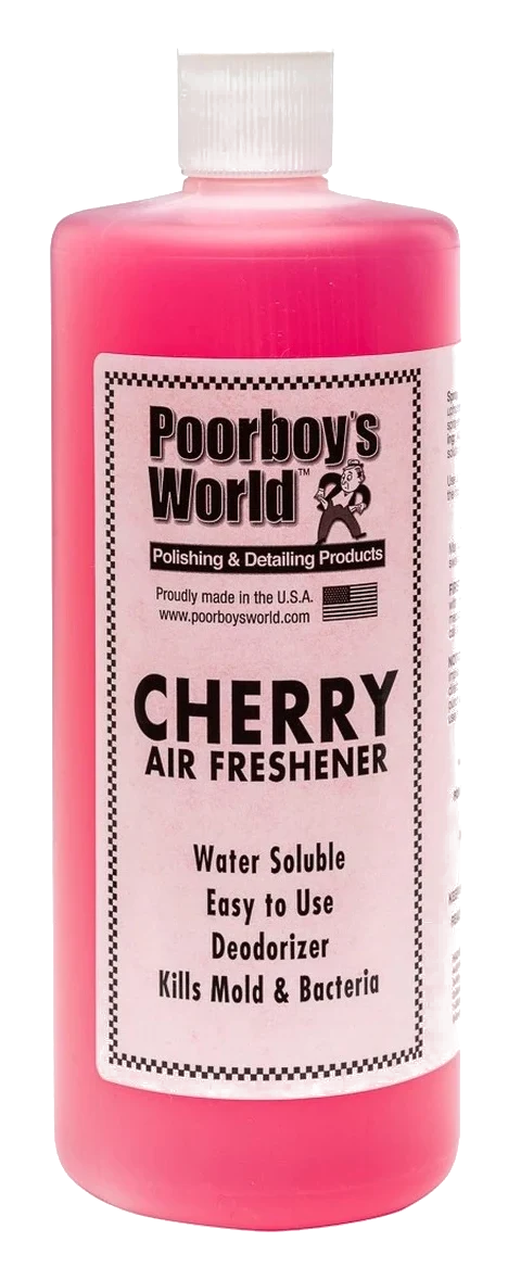 POORBOY'S WORLD Air Freshener - Cherry zapach do auta odświeżacz powietrza o zapachu wiśni 946ml