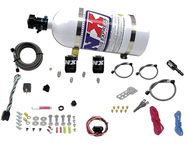 Hemi & Srt8 Single Nozzle Fly-By-Wire Sys (35-150Hp) with 10Lb Bottle Nitrous Express NX 20918-10