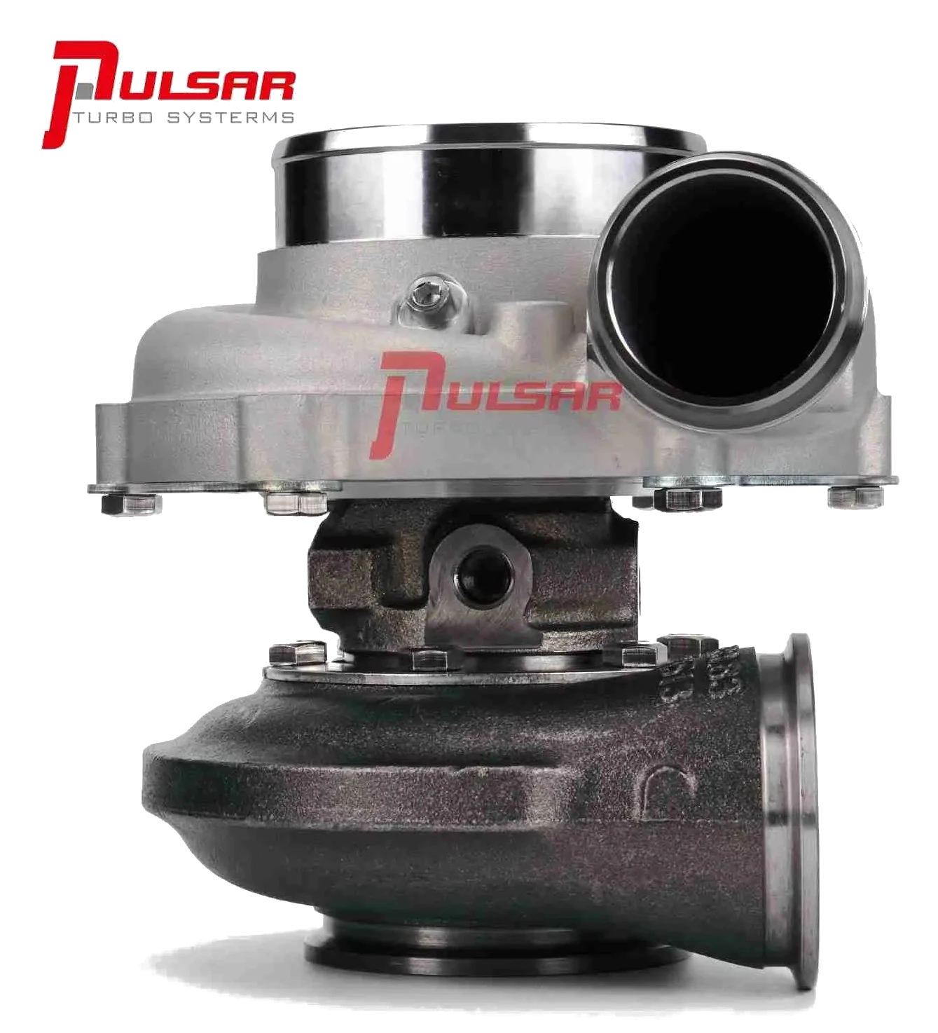 Turbosprężarka Pulsar PSR 3067 Gen2 Dual Ball Bearing Dual V-Band 0.72 A/R IWG Billet Actuator 7.4psi PSR Logoed