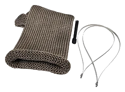 Titanium™ Knit Exhaust Sleeve - 10cm x 30.5cm (4" x 12") DEI-10038