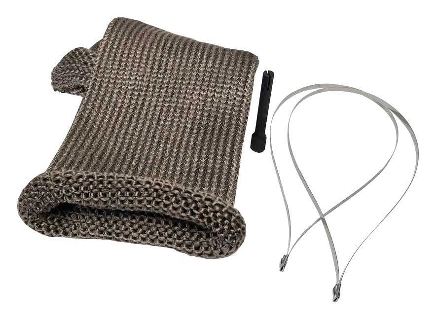 Titanium™ Knit Exhaust Sleeve - 10cm x 30.5cm (4" x 12") DEI-10038